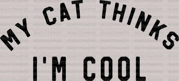 MY CAT THINKS I'M COOL DTF Transfer