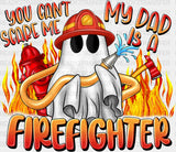 My Dad Is A Firefighter - Dtf Transfer Adult Unisex S & M (10’’) / Dark Color Design (See Imaging)