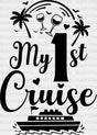 My First Cruise - Family Dtf Heat Transfer Adult Unisex S & M (10’’) / Dark Color Design (See