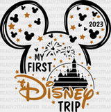 My First Disney Trip Dtf Heat Transfer Vacation Design Mickey Minnie