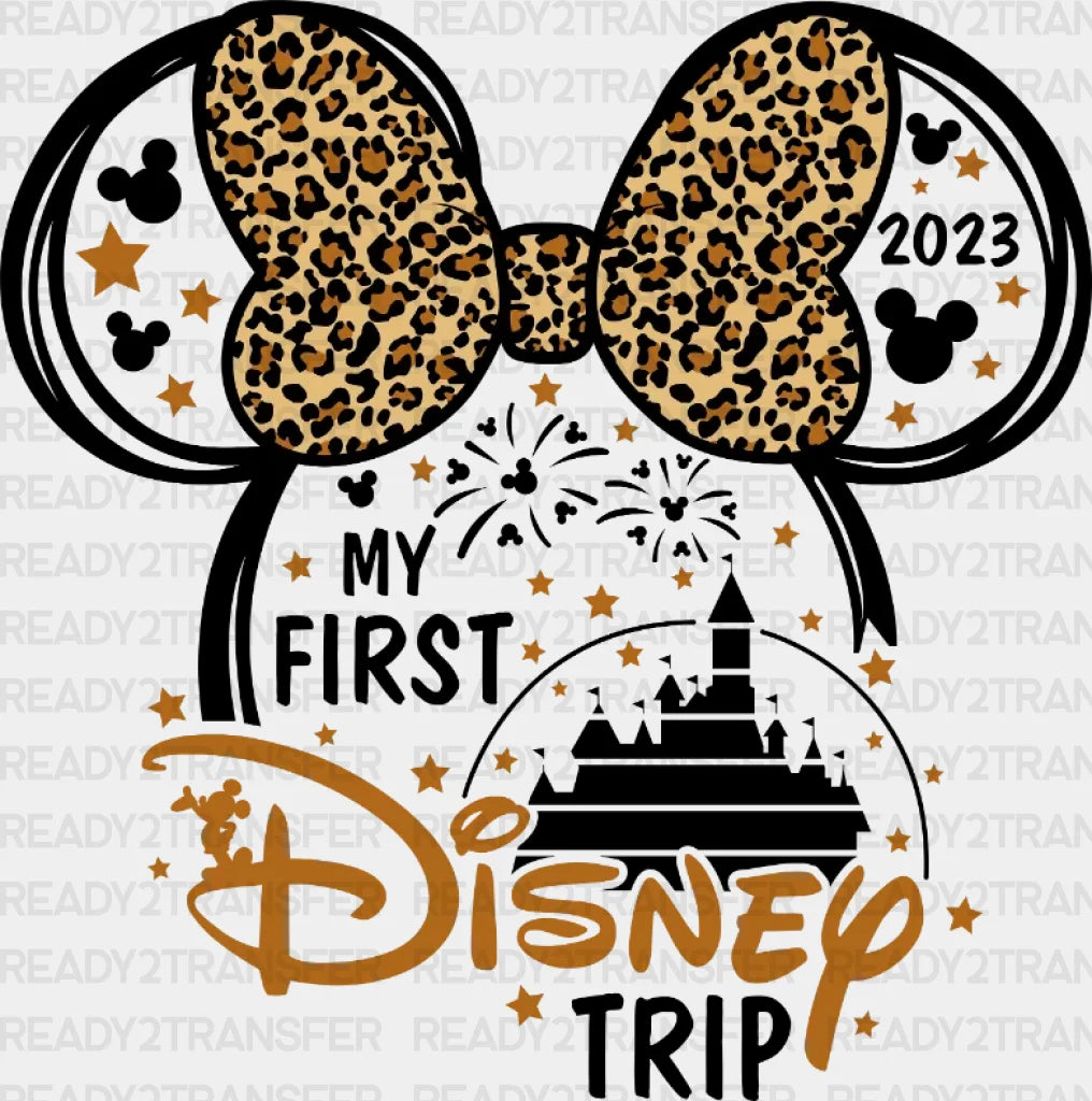 My First Disney Trip Dtf Heat Transfer Vacation Design Mickey Minnie