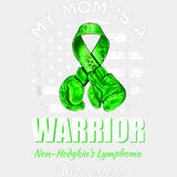 My Mom Is A Warrior, Circular US Flag - Lymphoma DTF Transfers ready2transfer Light Color Design (See Imaging)