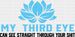 My Third Eye Can See Straight Through Your Shirt - Yoga DTF Heat Transfer ready2transfer Black