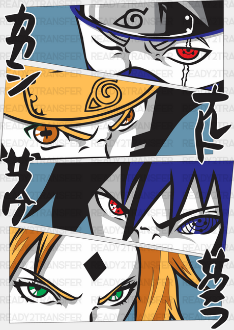 Naruto Characters Design - Iron On Dtf Transfer