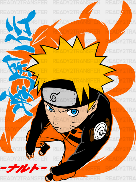 Naruto Uzumaki Orange Design - Iron On Dtf Transfer