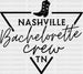 NASHVILLE Bachelorette Crew TN DTF Transfer ready2transfer Black