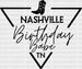 NASHVILLE Birthday Babe TN DTF Transfer ready2transfer Black