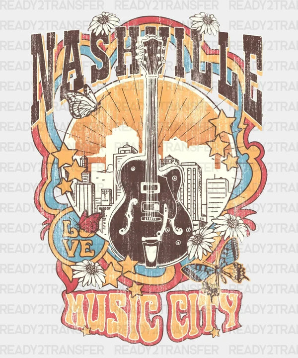 Nashville Music City DTF Transfer