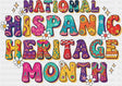 National Hispanic Heritage Month Flowers Design - Hispanic Heritage Month DTF Transfer