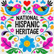 National Hispanic Heritage Otomi Style - Hispanic Heritage Month DTF Transfer Adult Unisex - S & M (10’’) / Dark Color