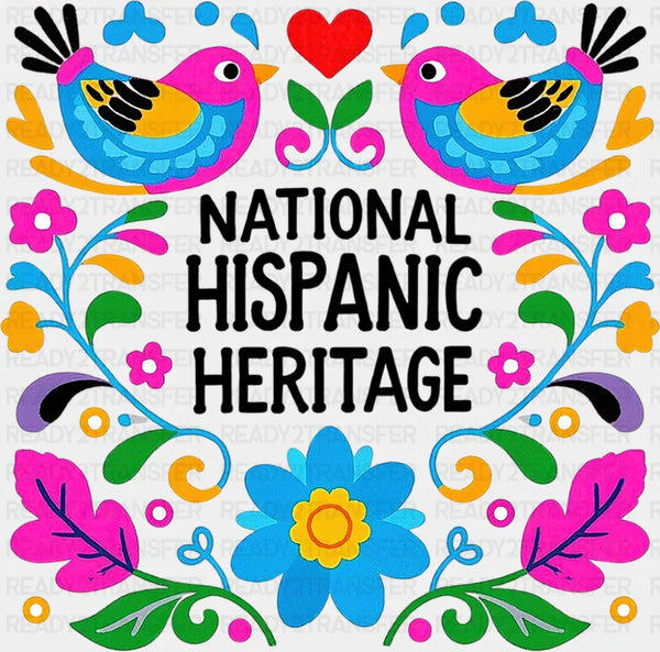National Hispanic Heritage Otomi Style - Hispanic Heritage Month DTF Transfer