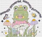 Naturally Introverted Selectively Extroverted - Mental Health DTF Transfer