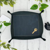 Custom Engraved Leather Tray