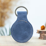 Custom Engraved Leather Keychain – Circle Transfer Kingdom