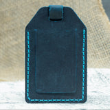 Custom Engraved Leather Luggage Tag Transfer Kingdom