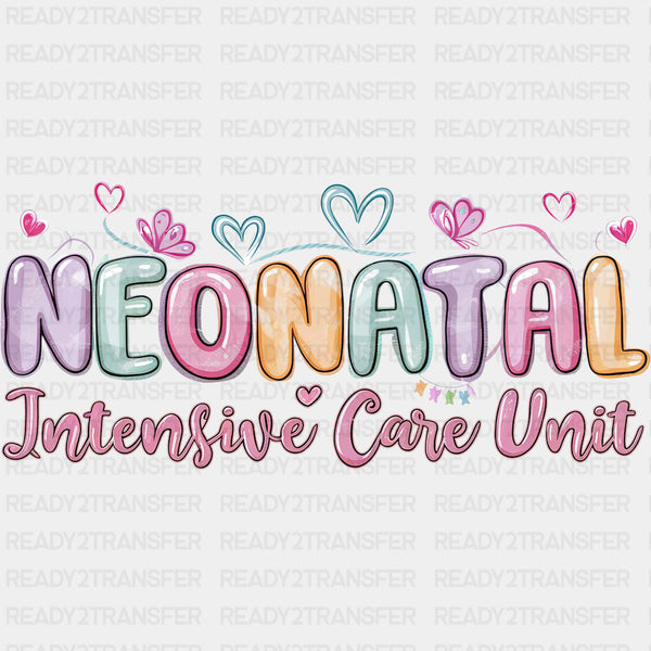 Neonatal Intensive Care Unit, Pastel Colors - NICU Nurse DTF Transfers