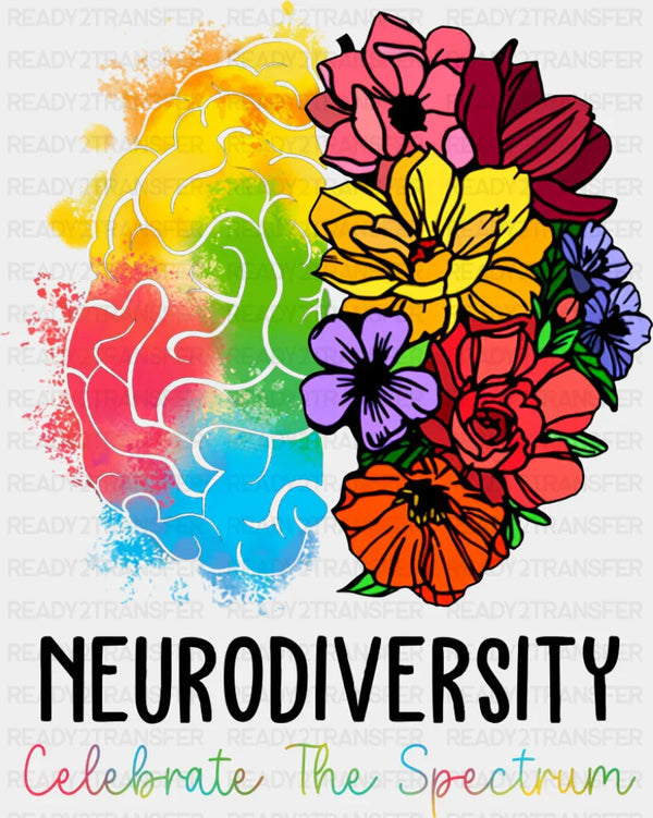 Neurodiversity Celebrate The Spectrum - Autism Awareness DTF Transfer