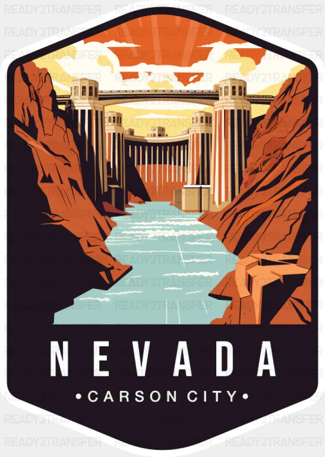 Nevada Carson City - States & Cities DTF Transfer
