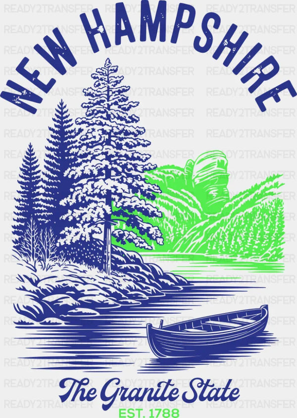 New Hampshire The Granite State - States & Cities DTF Transfer