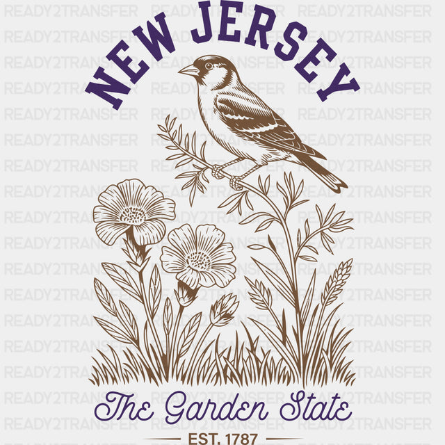 New Jersey The Garden State - States & Cities DTF Transfer ready2transfer