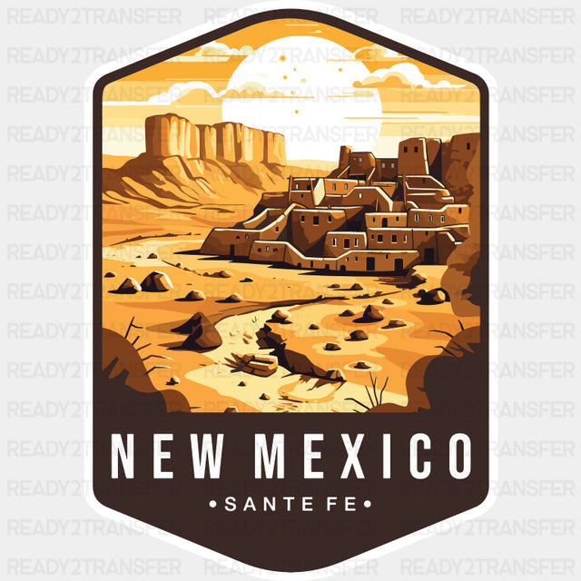 New Mexico Santa Fe - States & Cities DTF Transfer ready2transfer