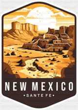 New Mexico Santa Fe - States & Cities DTF Transfer