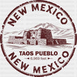 New Mexico Taos Pueblo - States & Cities DTF Transfer
