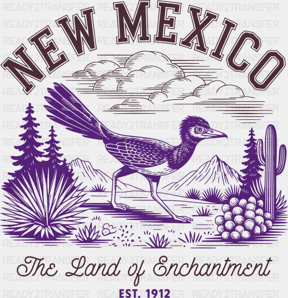 New Mexico The Land Of Enchantment - States & Cities DTF Transfer