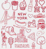 New York Black & Red - States & Cities DTF Transfer Adult Unisex - S & M (10’’) / Red Color Design (See Imaging)