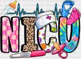 Nicu Heartbeat Design - Dtf Transfers