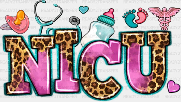 NICU Leopard Doodles Design - NICU DTF Transfers