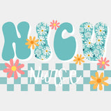 NICU Nurse, Blue Checkered Design - NICU Nurse DTF Transfers ready2transfer Light Color Design (See Imaging)