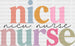 Nicu Nurse Colorful Design - NICU DTF Transfers ready2transfer Black