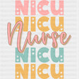 NICU Nurse, Star Shapes - NICU Nurse DTF Transfers ready2transfer