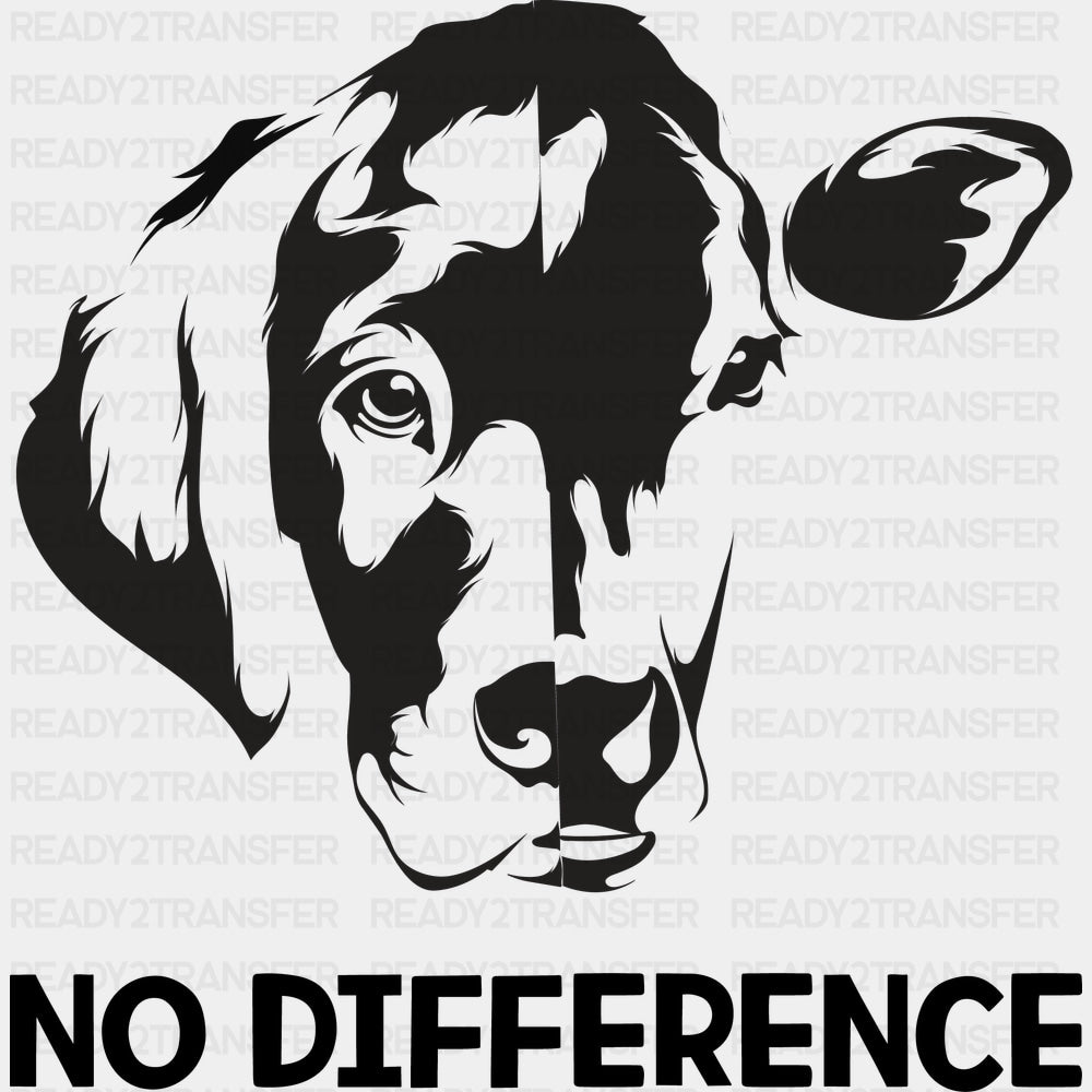 No Difference - Vegan DTF Transfers - Adult Unisex - S & M (10’’) / Dark Color Design (See Imaging)