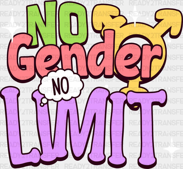 No Gender No Limit Pride Month DTF Transfer