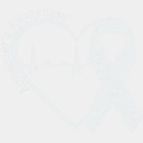 No One Fights Alone Heart ECG Line - Alzheimer's Awareness DTF Transfer ready2transfer Light Color Design (See Imaging)