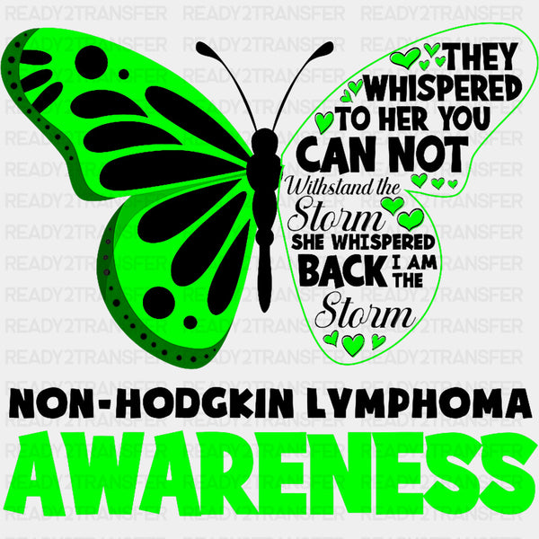 Non-Hodgkin Lymphoma Awareness, Butterfly - Lymphoma DTF Transfers