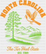 North Carolina The Tar Heel State - States & Cities DTF Transfer