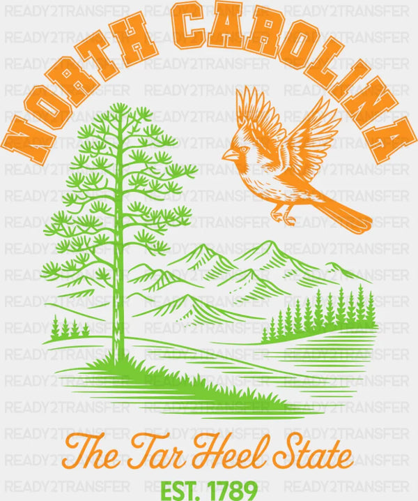 North Carolina The Tar Heel State - States & Cities DTF Transfer