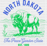 North Dakota The Peace Garden State - States & Cities DTF Transfer