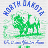 North Dakota The Peace Garden State - States & Cities DTF Transfer ready2transfer