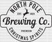 NORTH POLE CHRISTMAS SPIRITS DTF Transfer ready2transfer Black