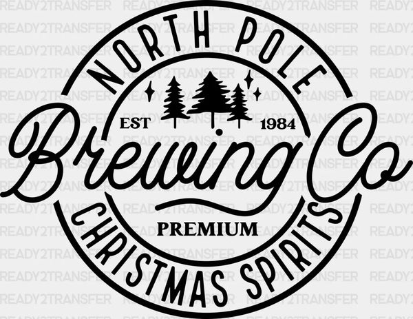 NORTH POLE CHRISTMAS SPIRITS DTF Transfer