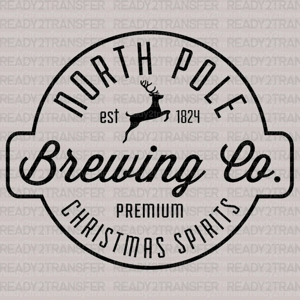 NORTH POLE CHRISTMAS SPIRITS DTF Transfer