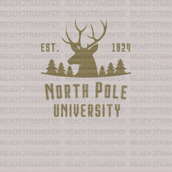 NORTH POLE UNIVERSITY 1824 DTF Transfer