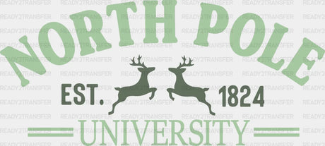 North Pole University Dtf Transfer