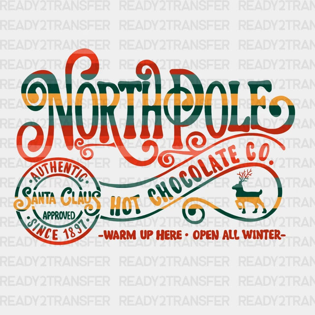 NORTHPOLE HOT CHOCOLATE DTF Transfer ready2transfer