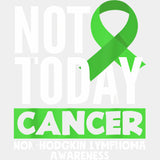 Not Today Cancer - Lymphoma DTF Transfers Adult Unisex - S & M (10’’) / Light Color Design (See Imaging)