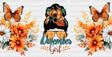 November Girl - Fall Cup Wrap Uv Sticker Permanent Dtf Decal